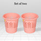 7 Liter Waste Basket Pink Pack of 2