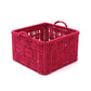 Cotton Rope Basket Pink (Large)