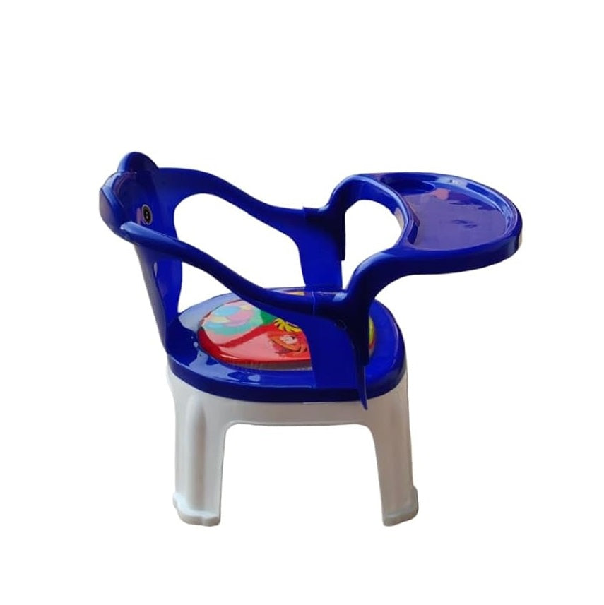 Kids Chair With Cushion Seat Blue