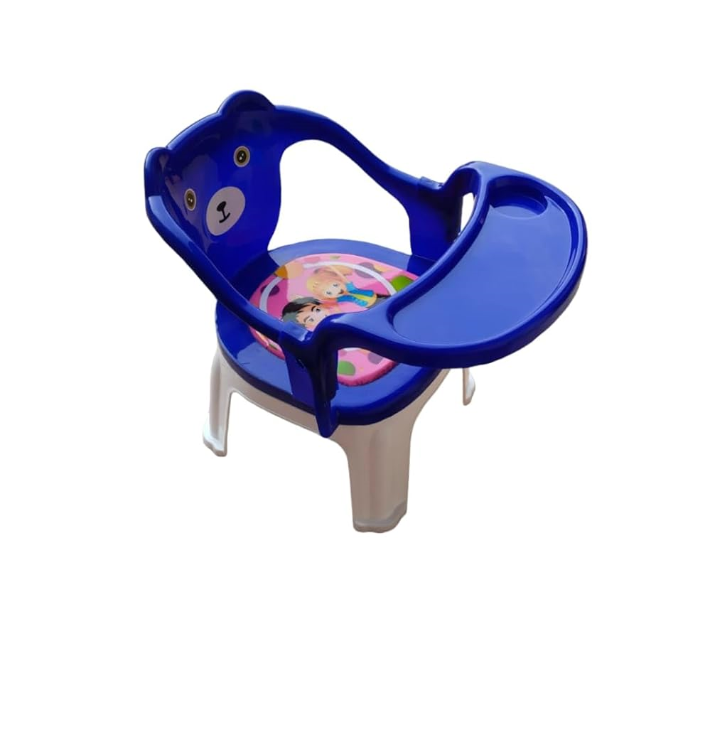 Kids Chair With Cushion Seat Blue