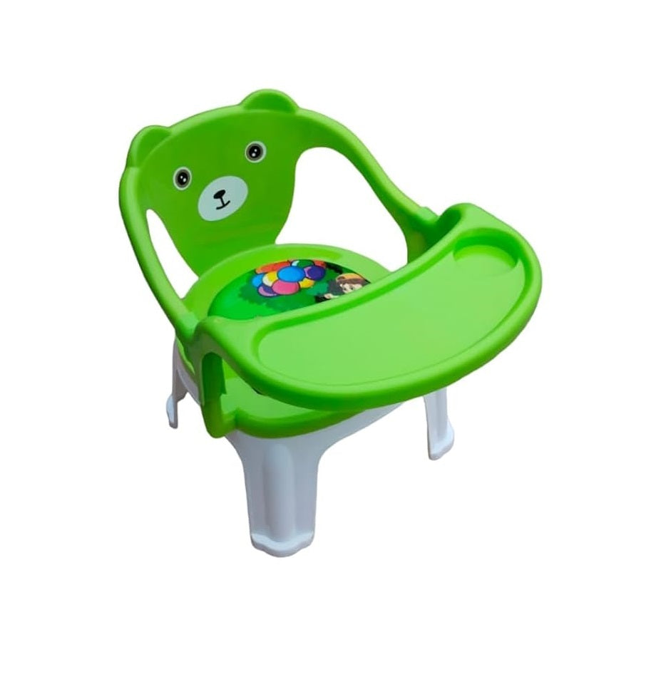 Kids Chair With Cushion Seat Green