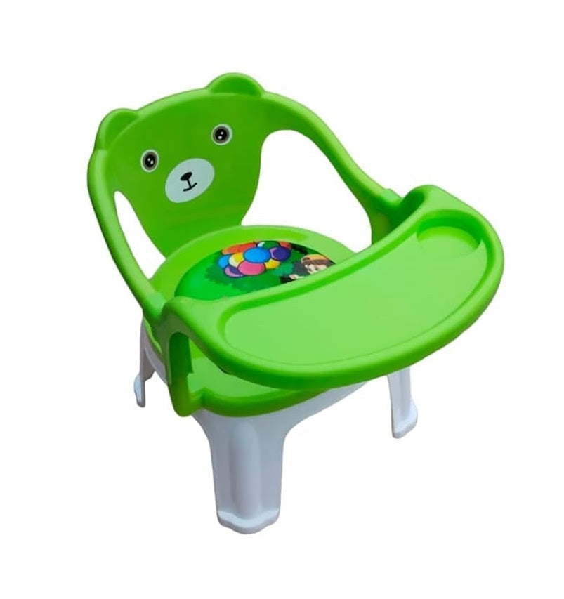 Kids Chair With Cushion Seat Green