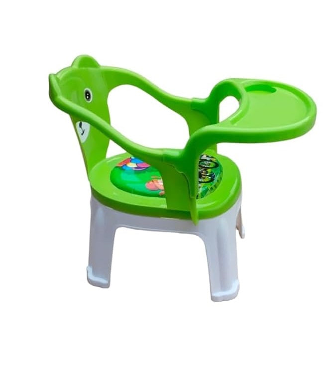 Kids Chair With Cushion Seat Green