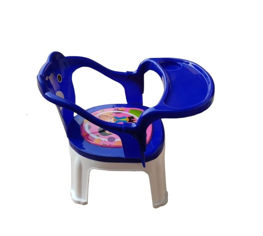 Kids Chair With Cushion Seat Blue