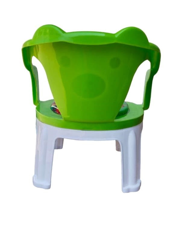 Kids Chair With Cushion Seat Green