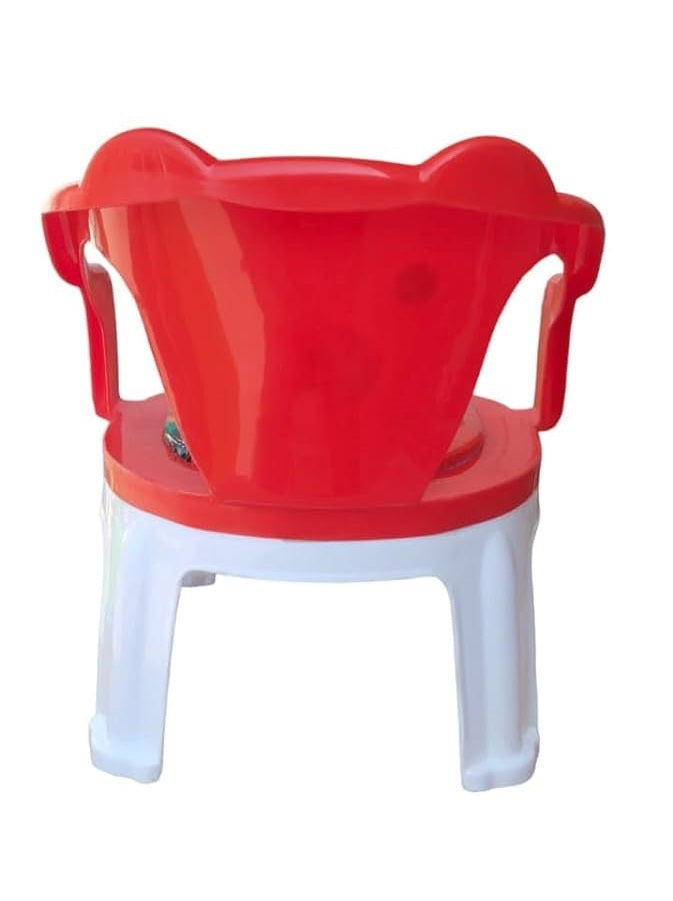 Kids Chair With Cushion Seat Red