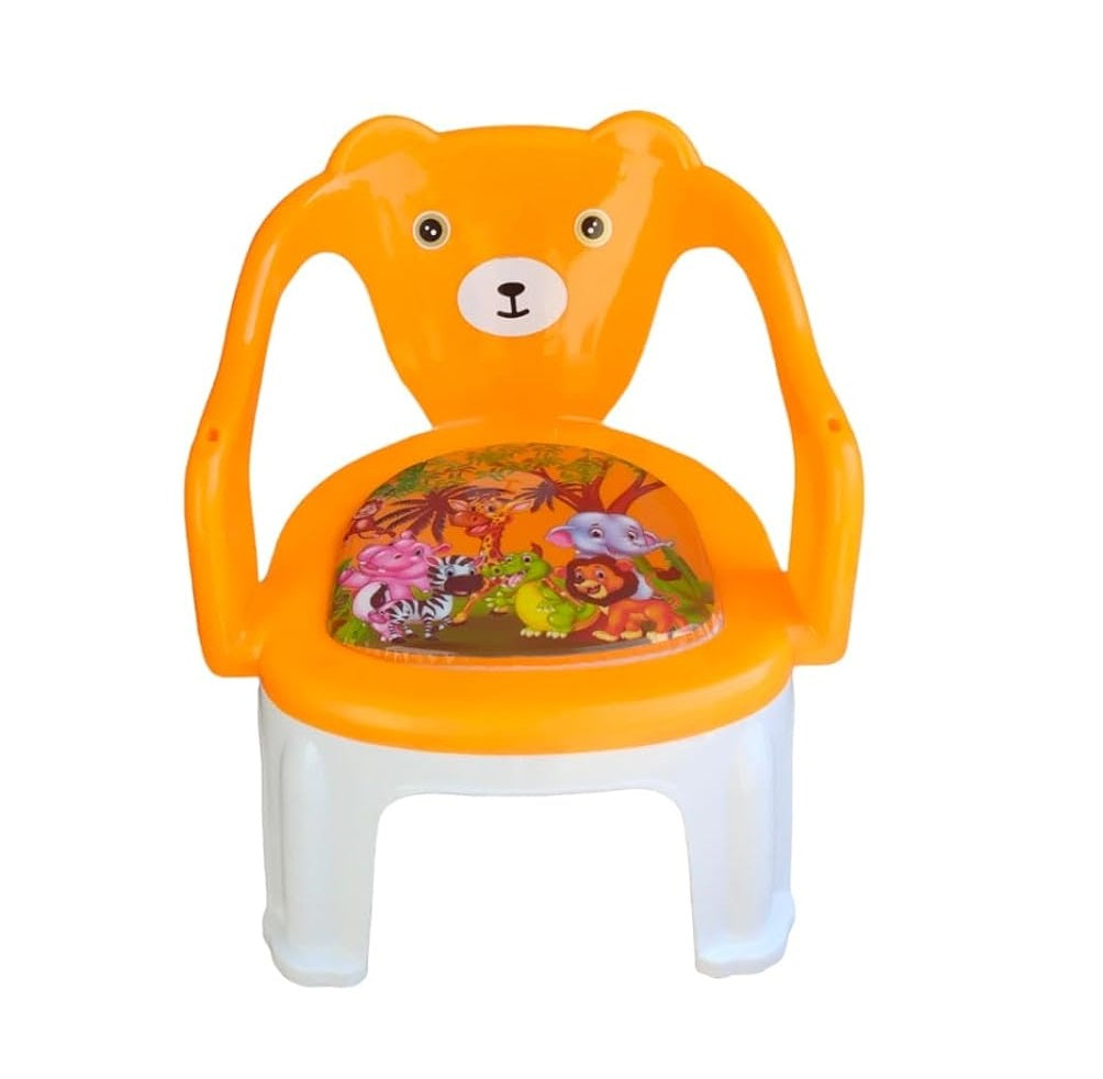 Kids Chair With Cushion Seat Orange