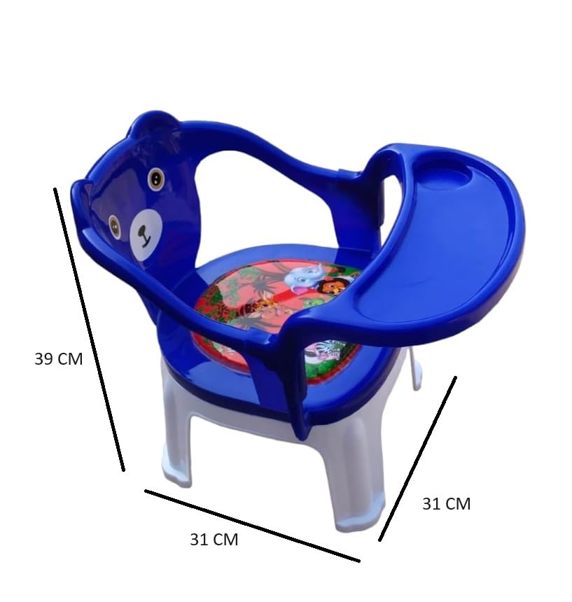 Kids Chair With Cushion Seat Blue