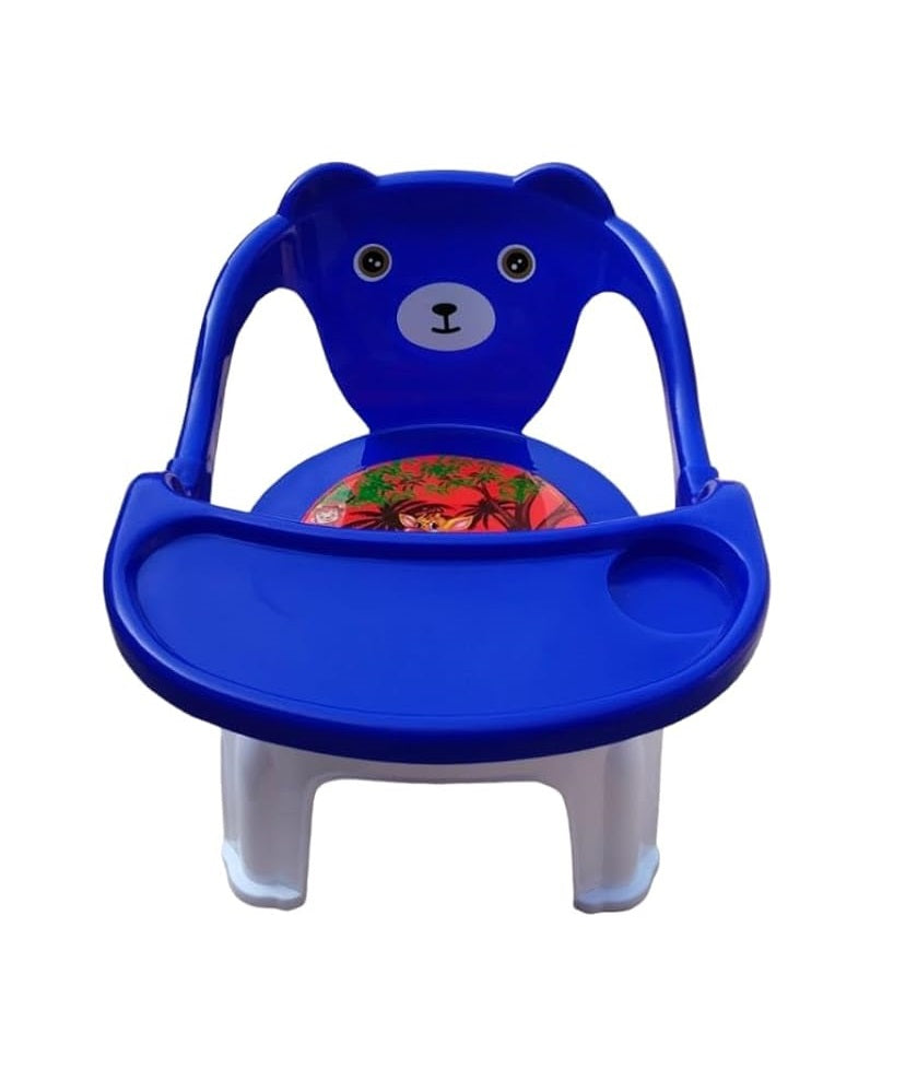 Kids Chair With Cushion Seat Blue