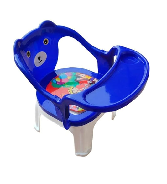 Kids Chair With Cushion Seat Blue