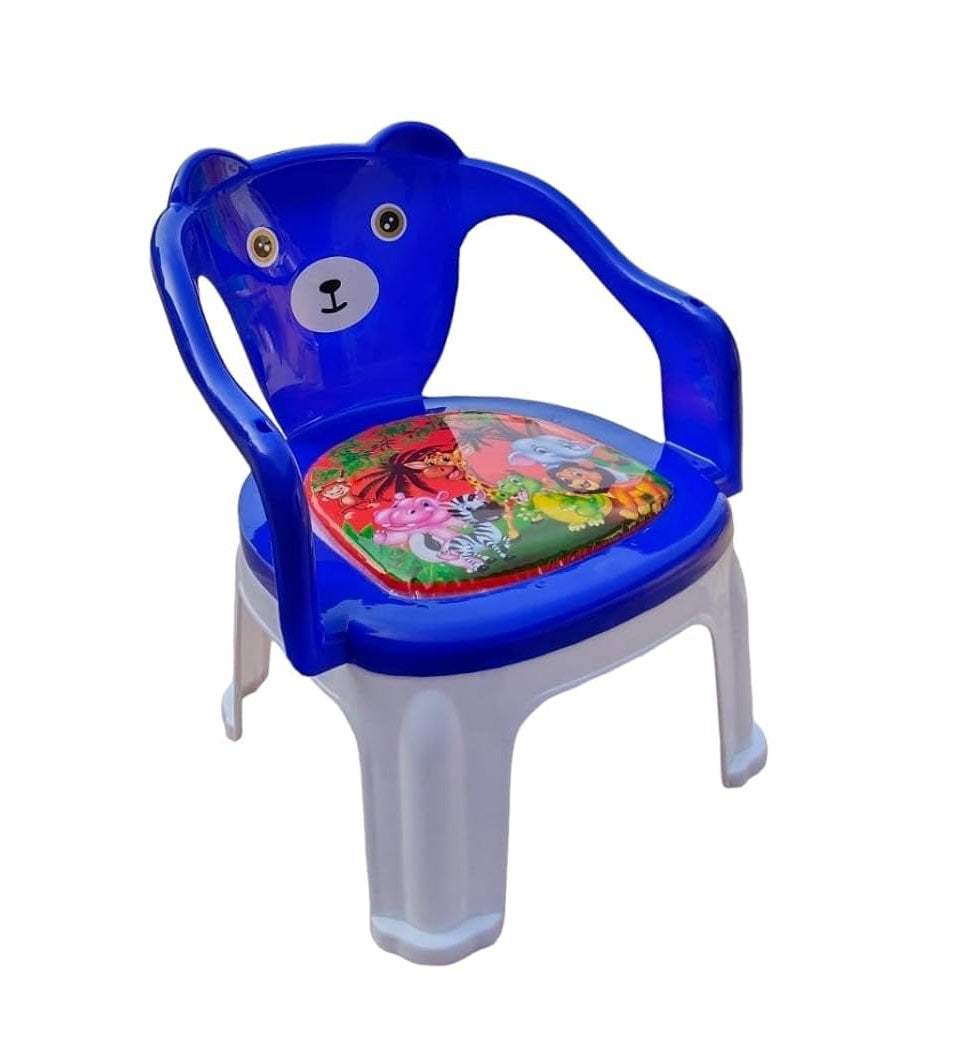 Kids Chair With Cushion Seat Blue