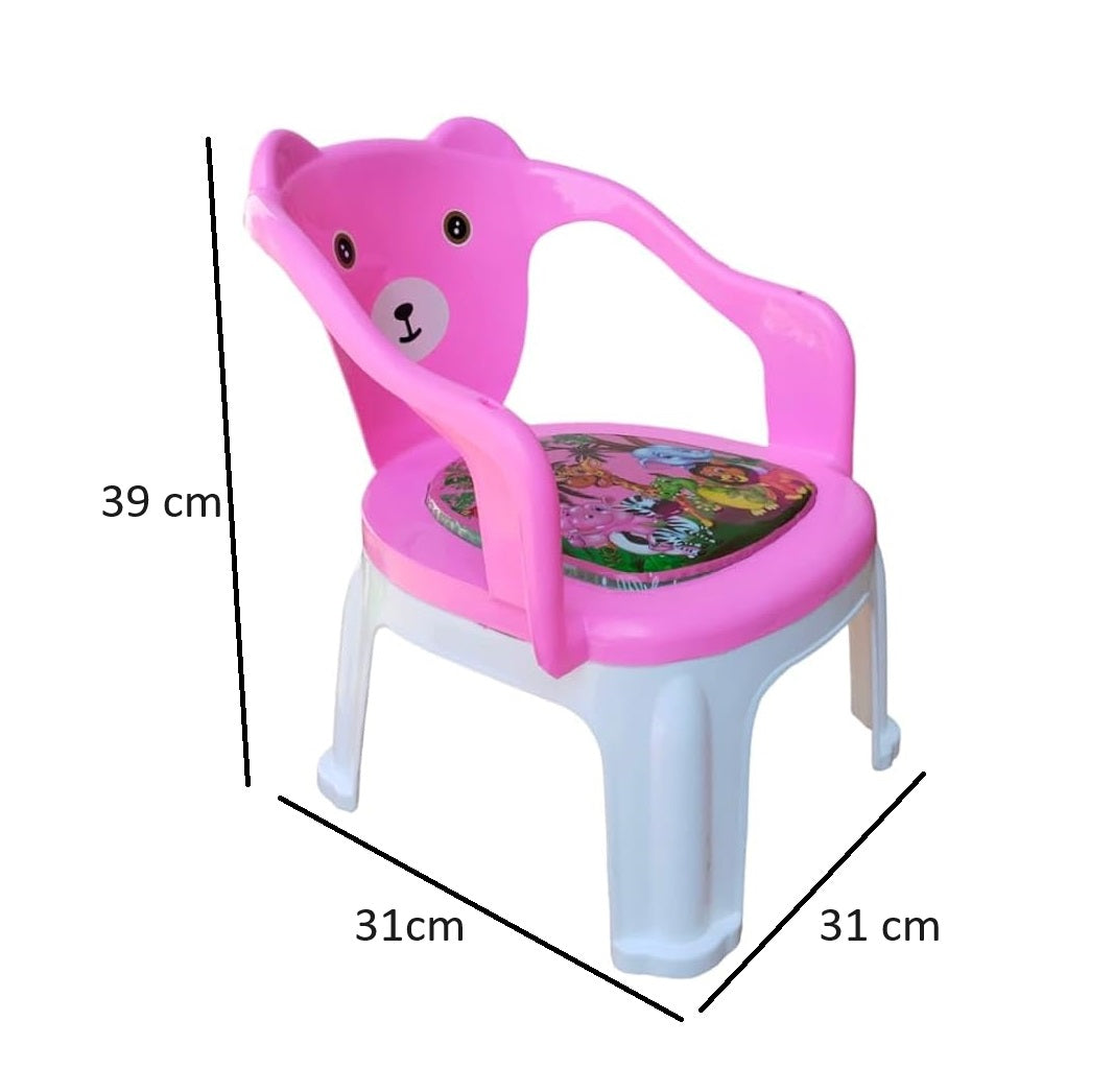 Kids Chair With Cushion Seat Pink