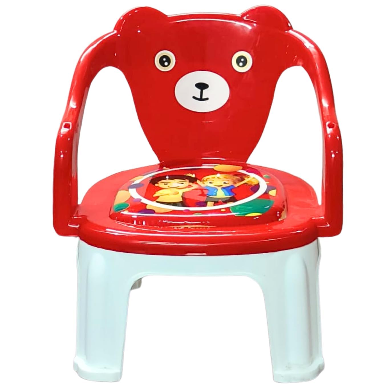 Kids Chair With Cushion Seat Red