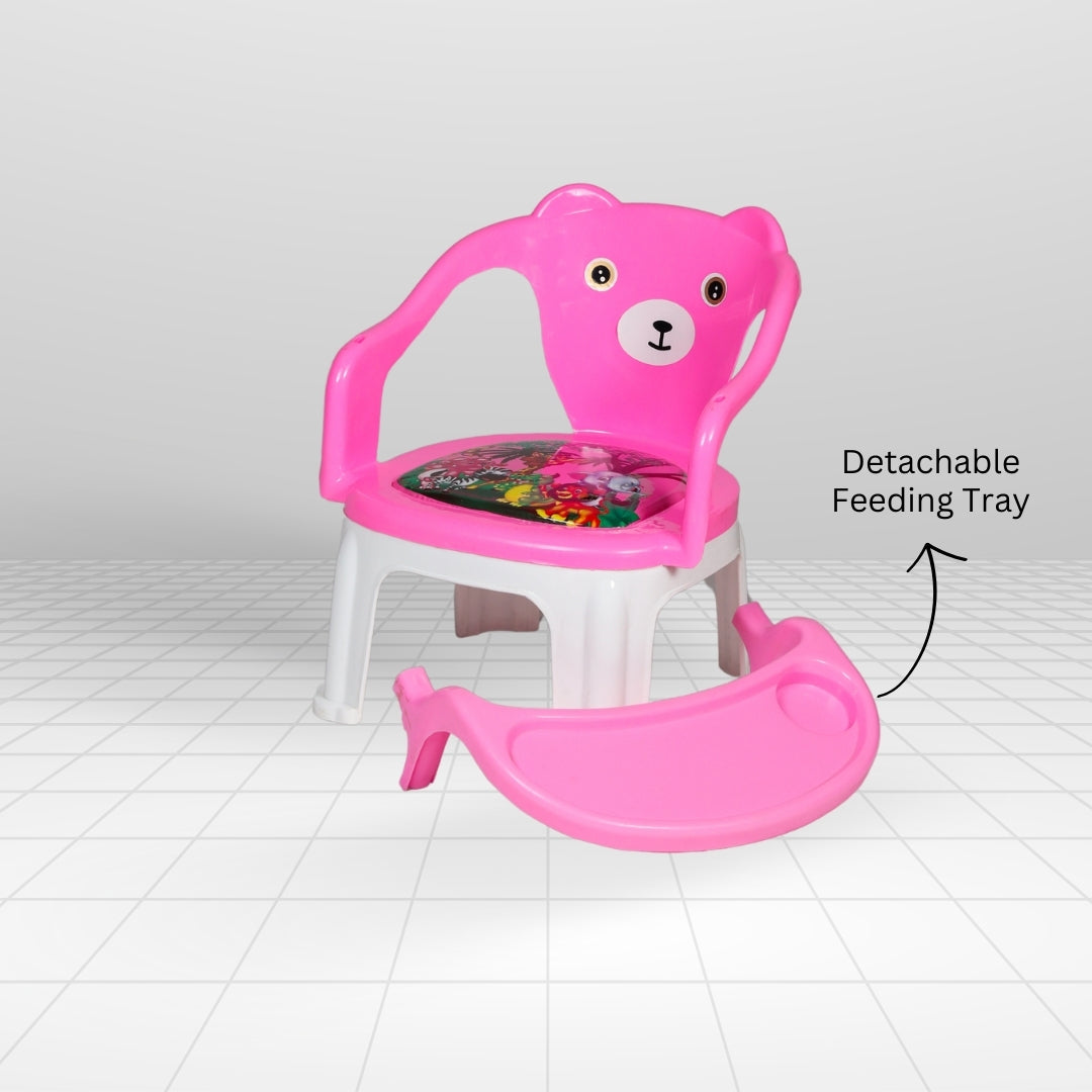 Kids Chair With Cushion Seat Pink