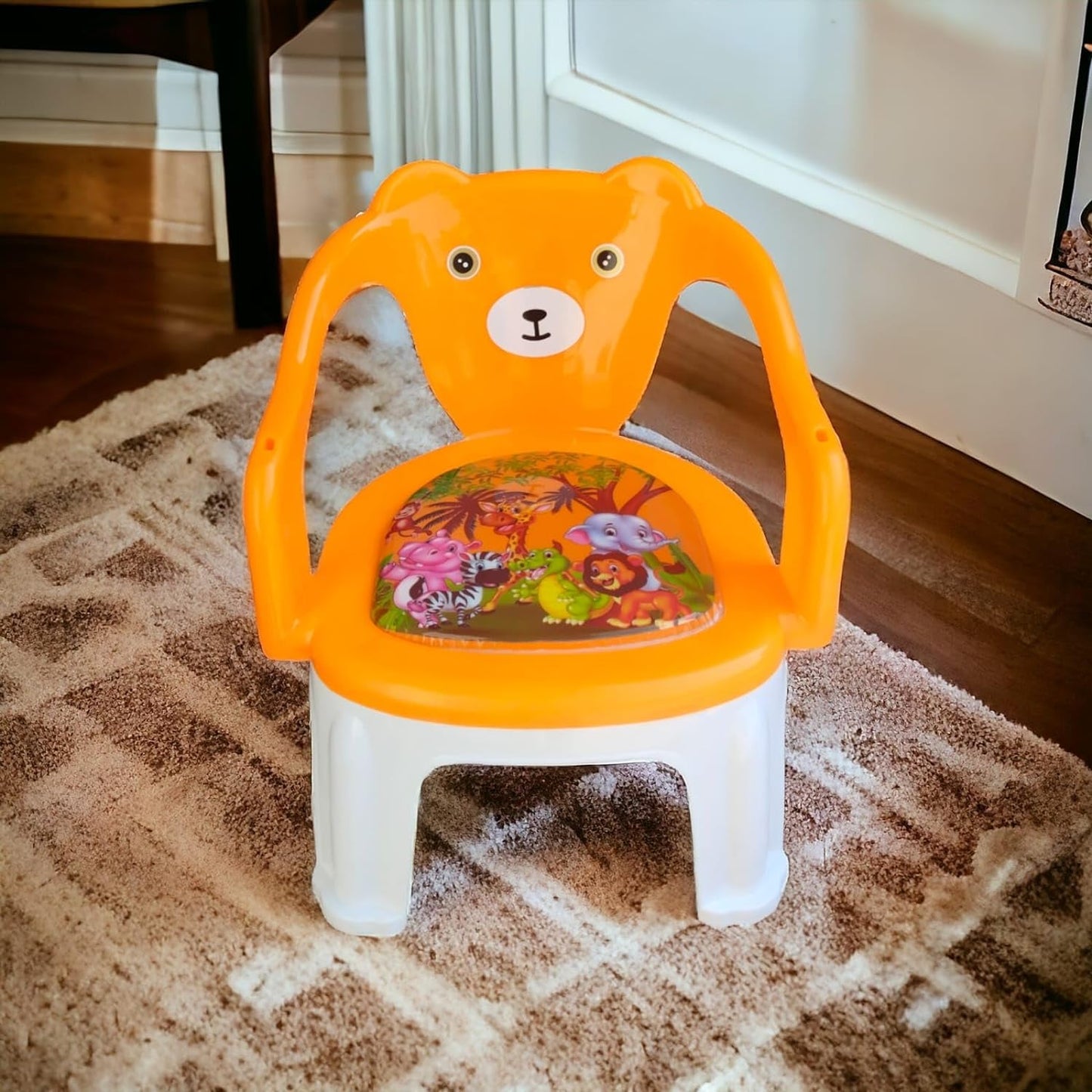 Kids Chair With Cushion Seat Orange