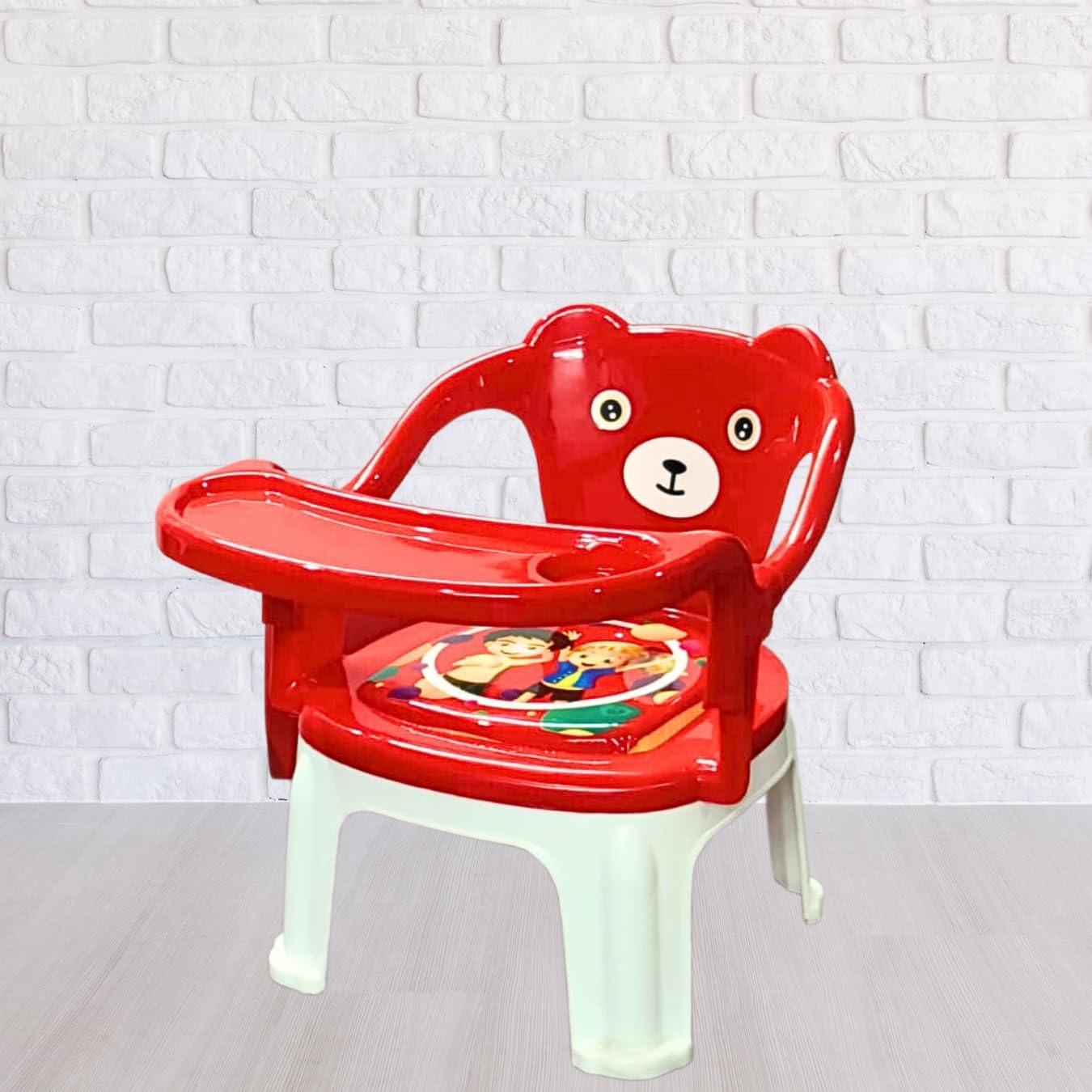 Kids Chair With Cushion Seat Red