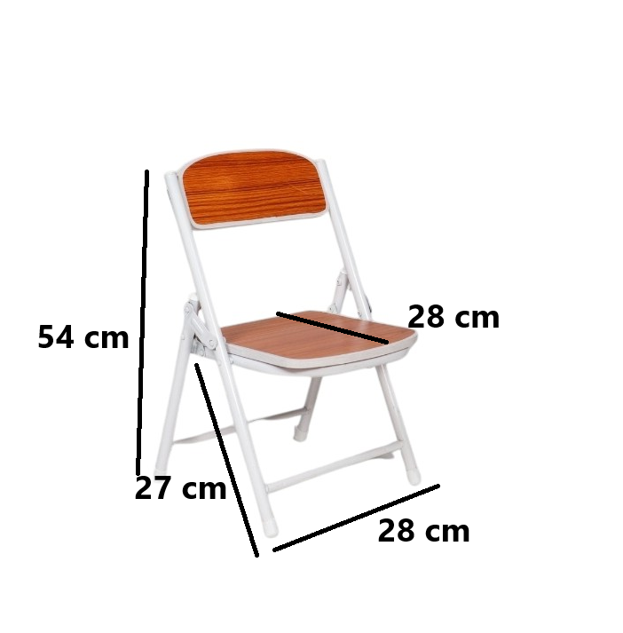 Foldable Chair for Kids Walnut Brown Set of 2