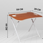 Foldable Table for Kids Walnut Brown