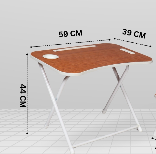 Foldable Table for Kids Walnut Brown