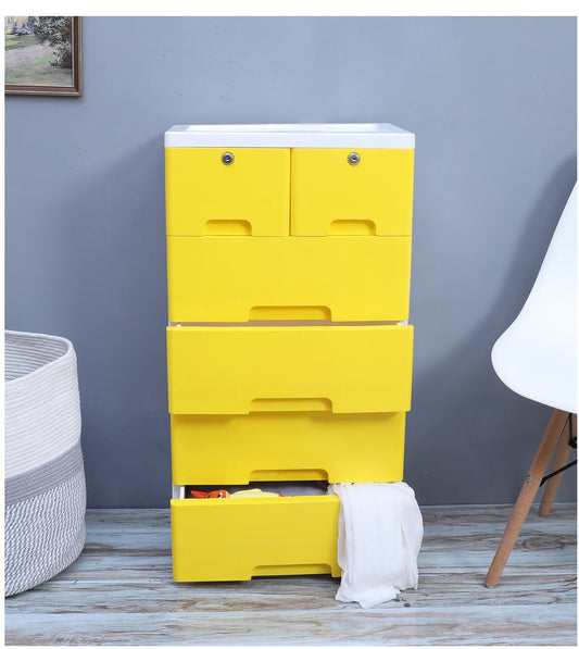 Soft Hued Chest Of Drawer Yellow