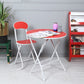 Foldable Round Table Chair Set Red (5-12 yrs, Large)