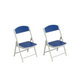 Foldable Chair for Kids Blue Set of 2