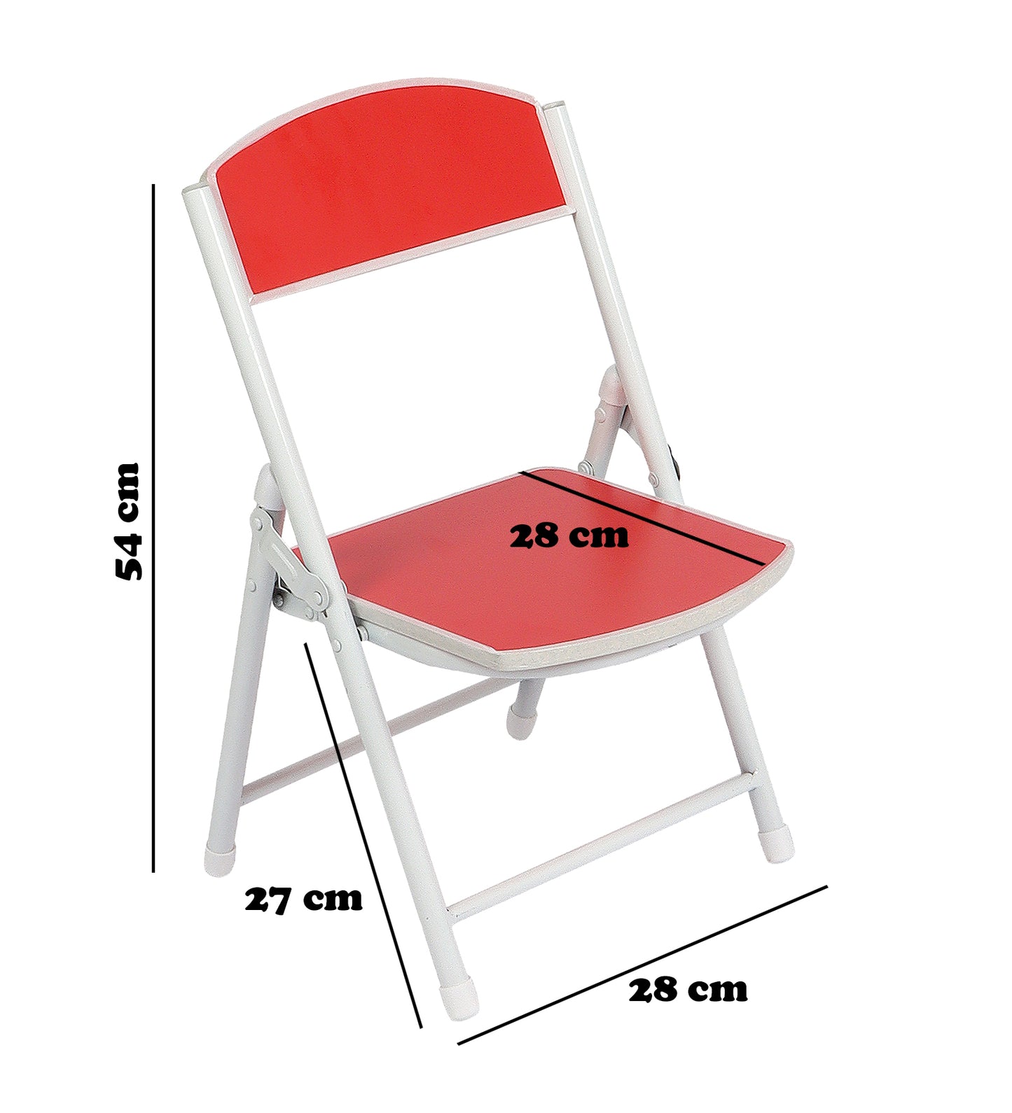 Foldable Chair for Kids Red Set of 2