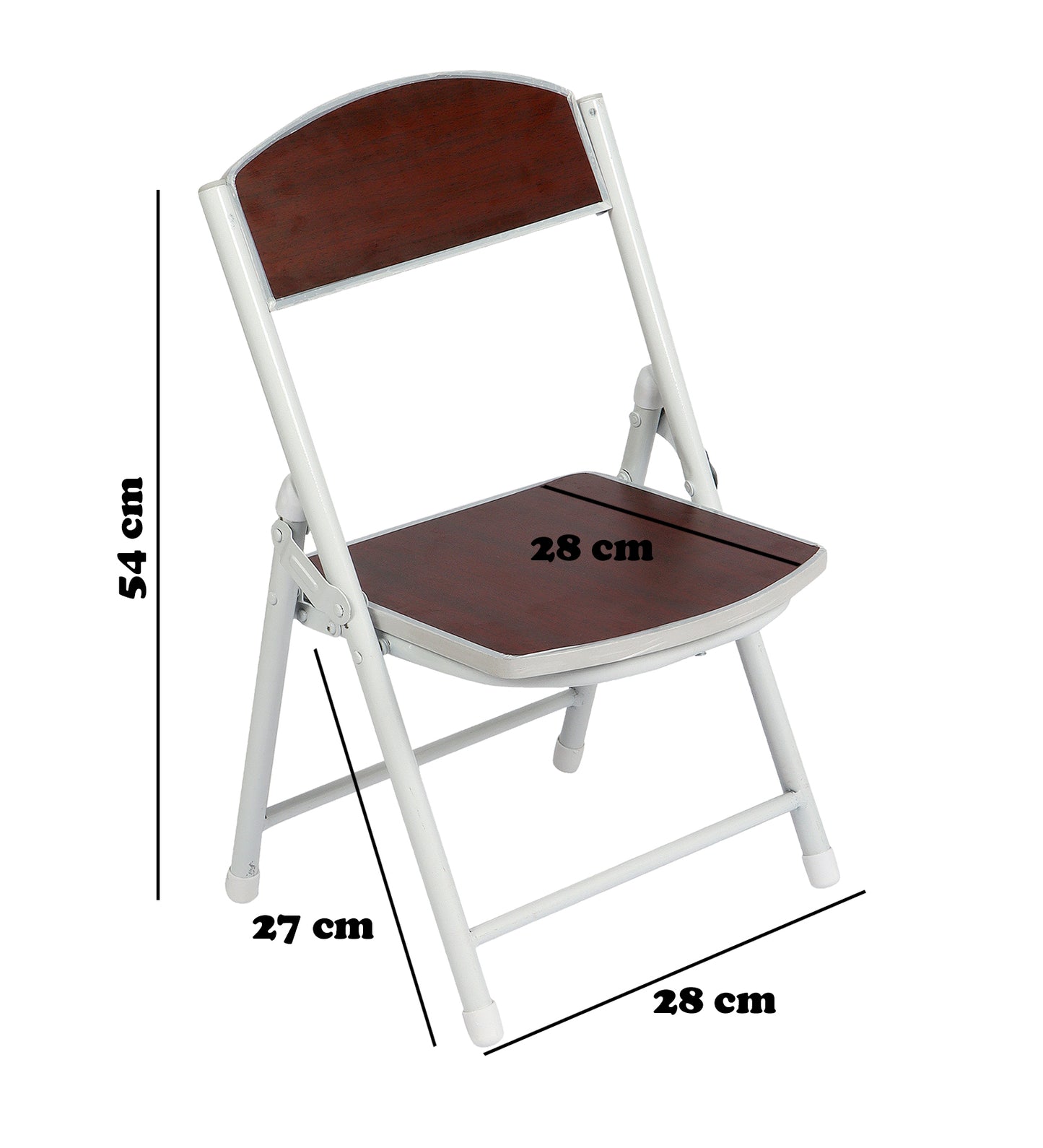 Foldable Chair for Kids Brown Set of 2