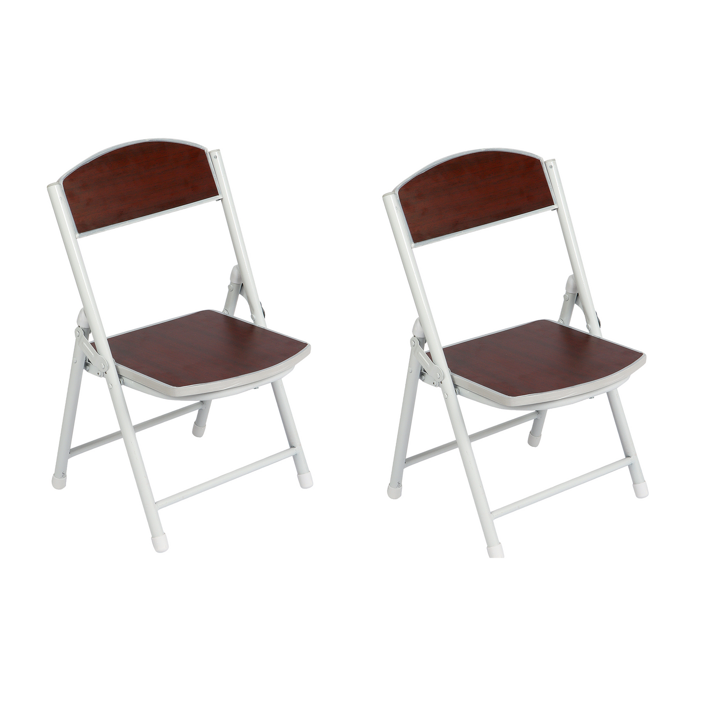 Foldable Chair for Kids Brown Set of 2