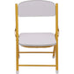 Foldable Chair for Kids Dark White Set of 4