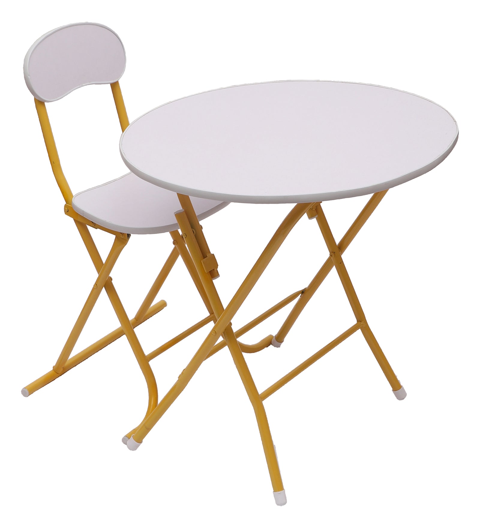 Round folding table and chairs online set