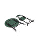 Foldable Round Table Chair Set Green (Large)