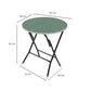 Foldable Round Table Chair Set Green (Large)