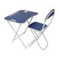 Foldable Table Chair Set Blue (Large)