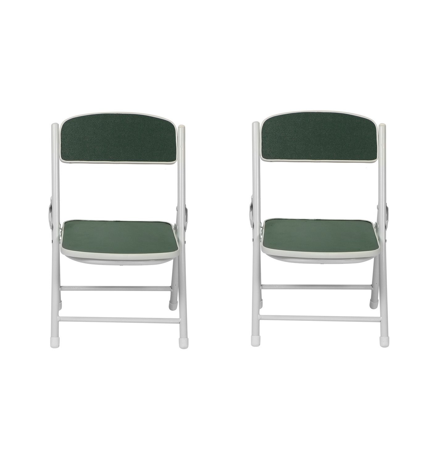 Foldable Chair for Kids Dark Green Set of 2