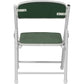 Foldable Chair for Kids Dark Green Set of 4