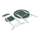 Foldable Round Table Chair Set Green(Large)