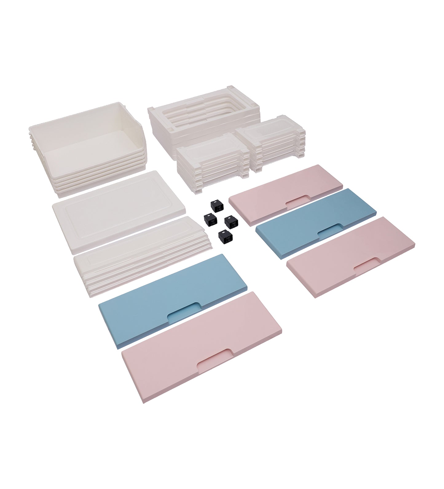 Soft Hued Chest Of Drawer Pink Blue