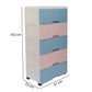 Soft Hued Chest Of Drawer Blue Pink