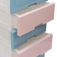 Soft Hued Chest Of Drawer Blue Pink