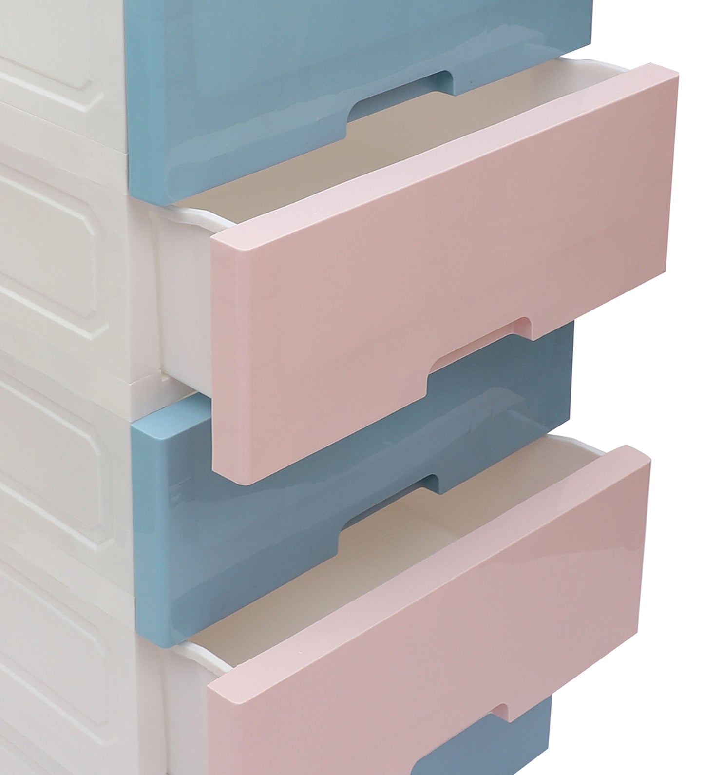 Soft Hued Chest Of Drawer Blue Pink