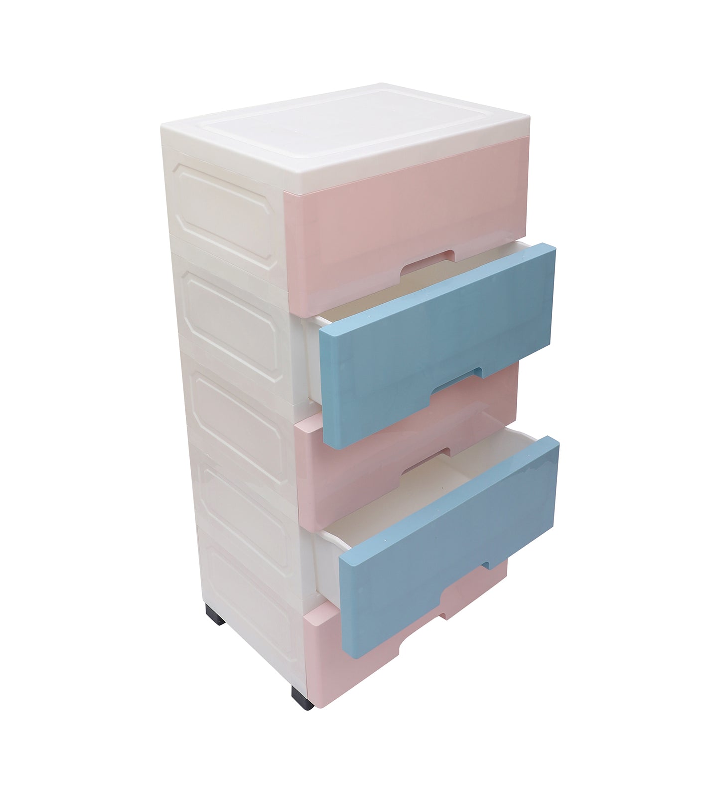 Soft Hued Chest Of Drawer Pink Blue