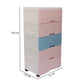 Soft Hued Chest Of Drawer Pink Blue