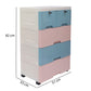 Soft Hued Chest Of Drawer Blue & Pink