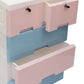 Soft Hued Chest Of Drawer Pink & Blue