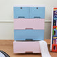 Soft Hued Chest Of Drawer Blue & Pink