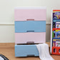 Soft Hued Chest Of Drawer Pink Blue