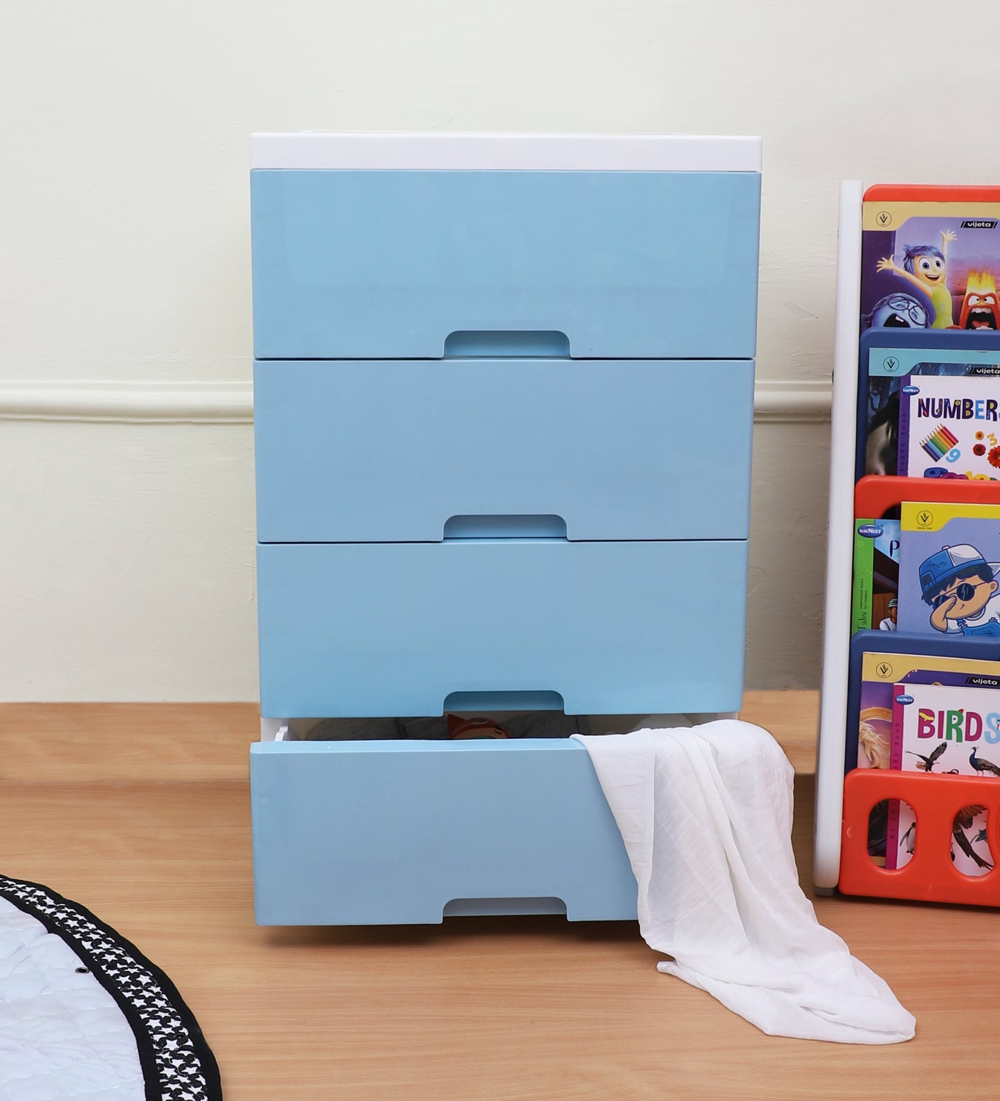 Soft Hued Chest Of Drawer Blue