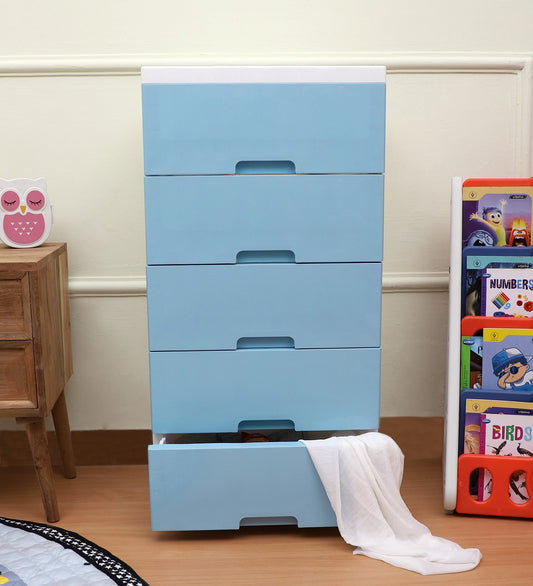 Soft Hued Chest Of Drawer Blue