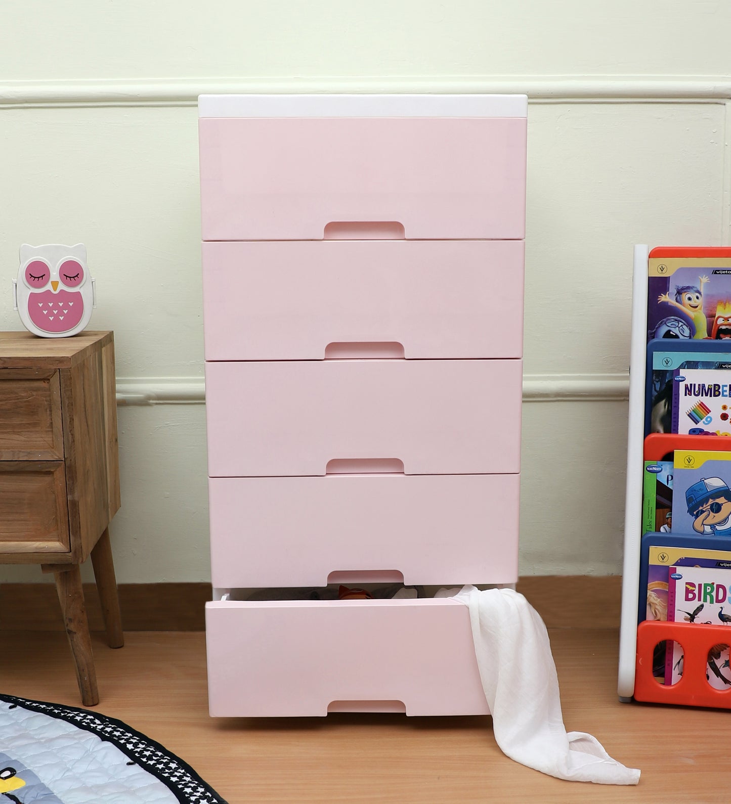 Soft Hued Chest Of Drawer Pink